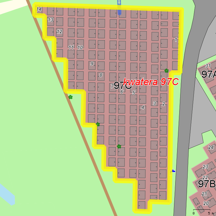 doj�cie do kwatery od wskazanej bramy