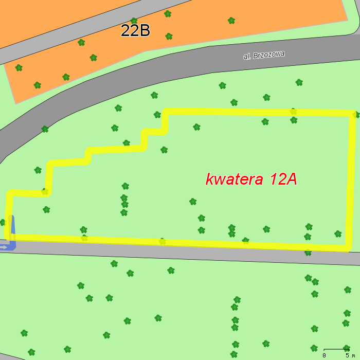 doj�cie do kwatery od wskazanej bramy